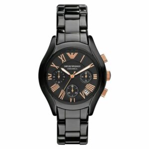 Emporio Armani AR1411 Emporio Black Ceramic Chronograph Women's Watch