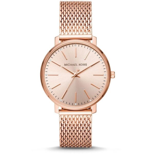 Michael Kors MK4340 Pyper Quartz Crystal Rose Gold Dial Ladies Watch