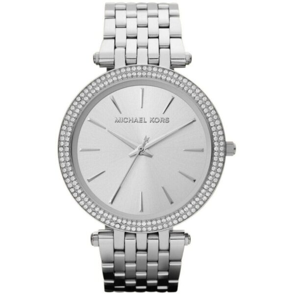 Michael Kors MK3190 Darci Silver Dial Pave Bezel Women's Watch