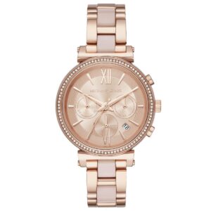 Michael Kors Sofie Chronograph Rose Dial Ladies Watch MK6560‎