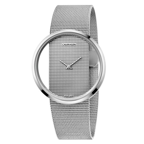 Calvin Klein Glam Quartz Silver Dial Mesh Stainless Steel Bracelet Ladies Watch K9423T27