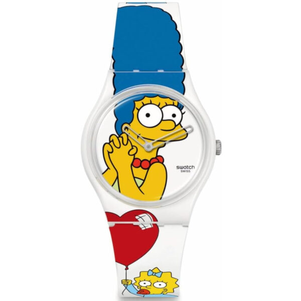 Swatch BEST. MOM. EVER The Simpsons Collection Ladies Watch SO28Z116