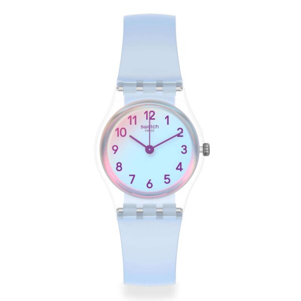 Swatch Casual Blue Quartz Blue Dial Silicone Strap Ladies Watch LK396