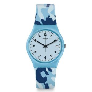 Swatch Core Refresh Camoublue Camouflage Quartz Blue Dial Men's Watch GS402