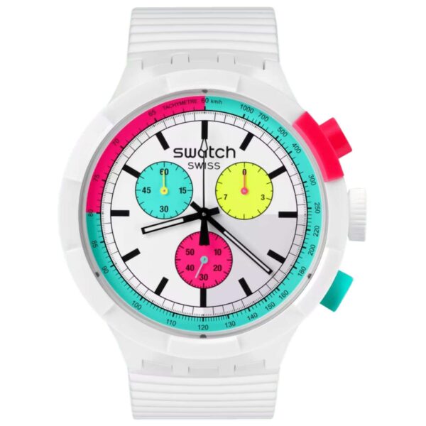 Swatch Neon The Purity Of Neon Quartz Ladies Watch SB06W100