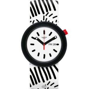 Swatch Polkapop Case White Dial Unisex Watch PNB701