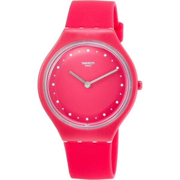 Swatch Skin Skinlampone Purple Dial Silicone Strap Ladies Watch SVOR101