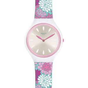 Swatch Skinpivoine Pink Dial Ladies Watch SVOZ100