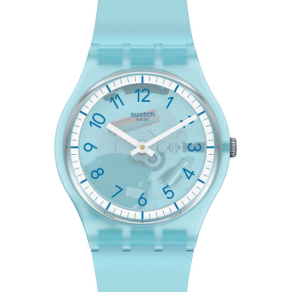 Swatch SwatchPAY! Lightblue Pay! Quartz Blue Dial Blue Silicone Strap Ladies Watch SVHS100-5300